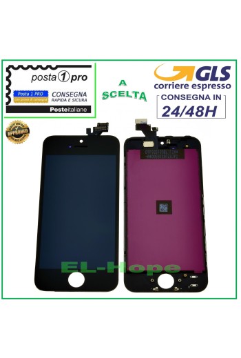 TOUCH SCREEN LCD DISPLAY RETINA FOR APPLE IPHONE 5 BLACK SCREEN + FRAME