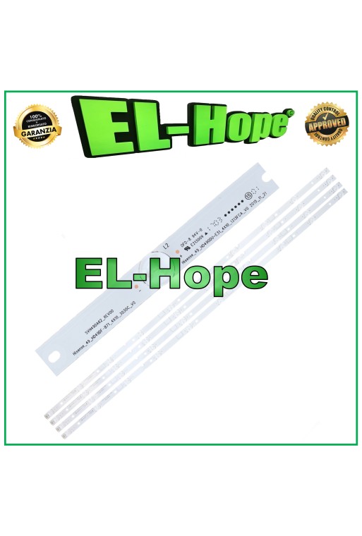 KIT 4 BARS 10 LED FOR 49 TV HISENSE HD490DU-E31 HD49DF-B71 SVH490A62_REV00