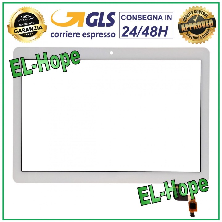 TOUCH SCREEN GLASS HUAWEI MEDIAPAD T3 10  AGS-L03 AGS-L09 AGS-W09 WHITE WHITE