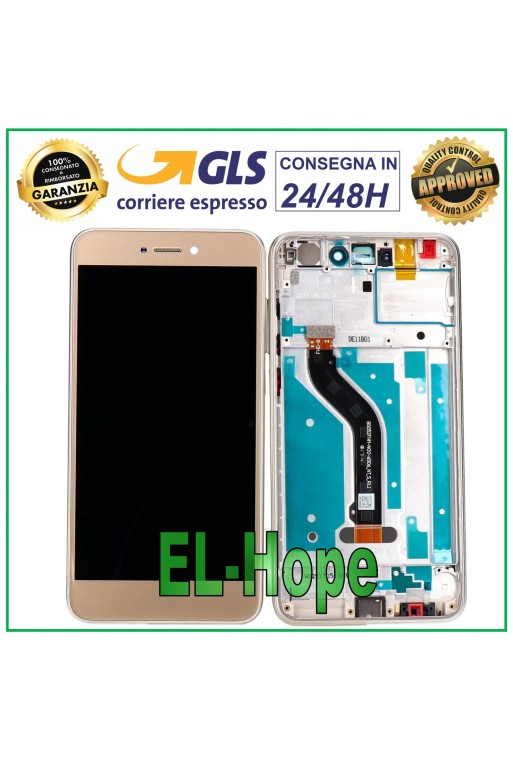LCD DISPLAY FRAME FOR HUAWEI P8 LITE 2017 PRA-LA1 LX1 LX3 TOUCH SCREEN GLASS GOLD