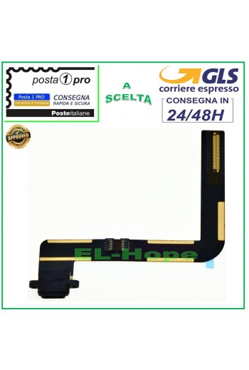 APPLE IPAD 5 Air A1474 A1475 A1476 CHARGING CONNECTOR FLAT BLACK
