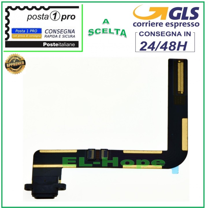 APPLE IPAD 5 Air A1474 A1475 A1476 CHARGING CONNECTOR FLAT BLACK