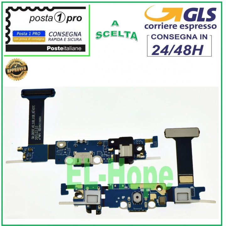 CHARGING CONNECTOR SAMSUNG GALAXY S6 EDGE G925 SM-G925F MICROPHONE CHARGING JACK