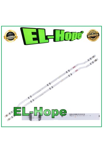 KIT OF 2 5 LED STRIP BARS FOR 32 SAMSUNG TV V8DN-320SM0- R1 R4
