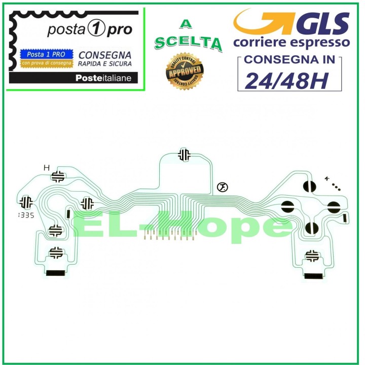 FLAT FLEX CIRCUIT INTERNAL KEYBOARD FOR SONY CONTROLLER JOYPAD PLAYSTATION 4 PS4