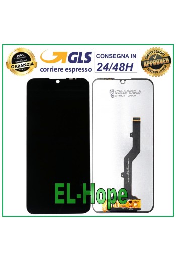 LCD DISPLAY FOR ZTE BLADE A5 2020 - A7 2020 TOUCH SCREEN GLASS SCREEN BLACK