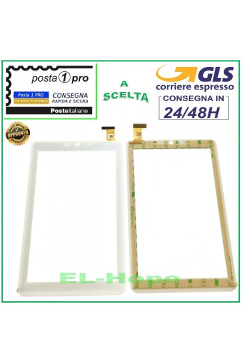 TOUCH SCREEN GLASS MEDIACOM 745GO SMARTPAD M-MP745GOB ORIGINAL WHITE
