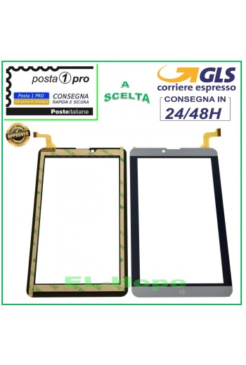 TOUCH SCREEN GLASS MEDIACOM SMARTPAD MX 7 M-SP7MXA SP7MXA ORIGINAL GREY