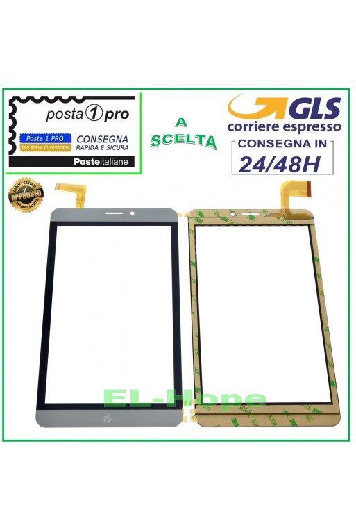 TOUCH SCREEN GLASS MEDIACOM SMARTPAD S4 7 HD M-MP7S4A3G ORIGINAL GREY