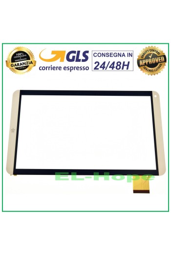 TOUCH SCREEN GLASS MEDIACOM SMARTPAD I2 10 M-SP10I2A ORIGINAL GOLD GOLD