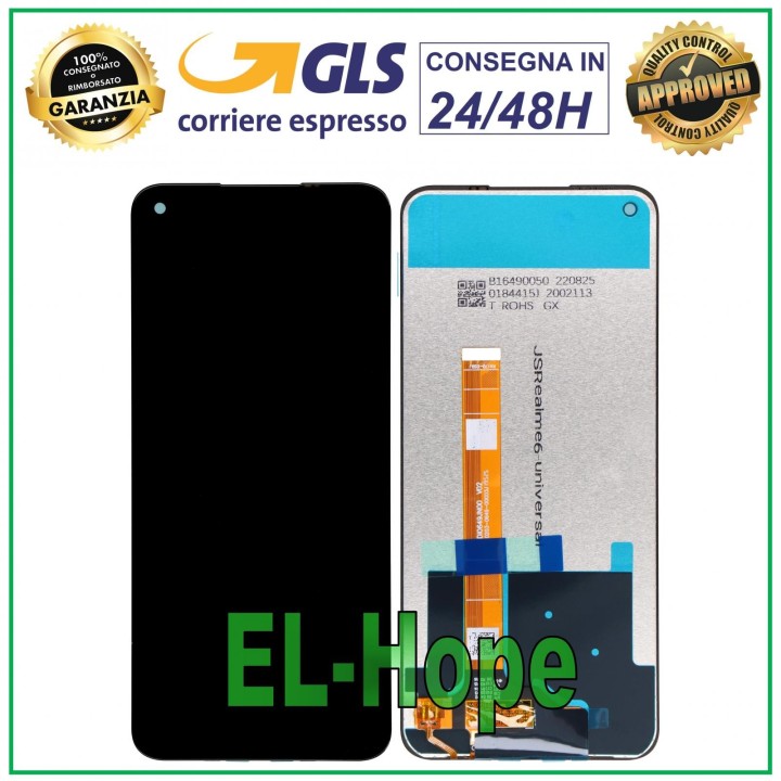 LCD DISPLAY FOR OPPO REALME 7 4G RMX2155 TOUCH SCREEN MONITOR GLASS BLACK