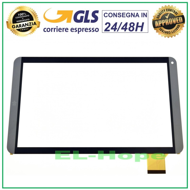 TOUCH SCREEN GLASS MEDIACOM SMARTPAD I2 10 M-SP10I2B ORIGINAL GREY