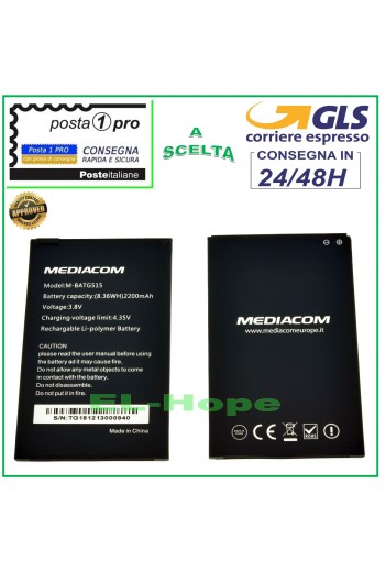 ORIGINAL BATTERY MEDIACOM PHONEPAD DUO G515 M-PPAG515 M-PPBG515 M-PPCG515