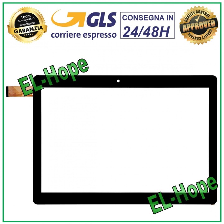 TOUCH SCREEN GLASS TABLET MAJESTIC TAB 714 4G DIGITIZER 10.1  ORIGINAL BLACK