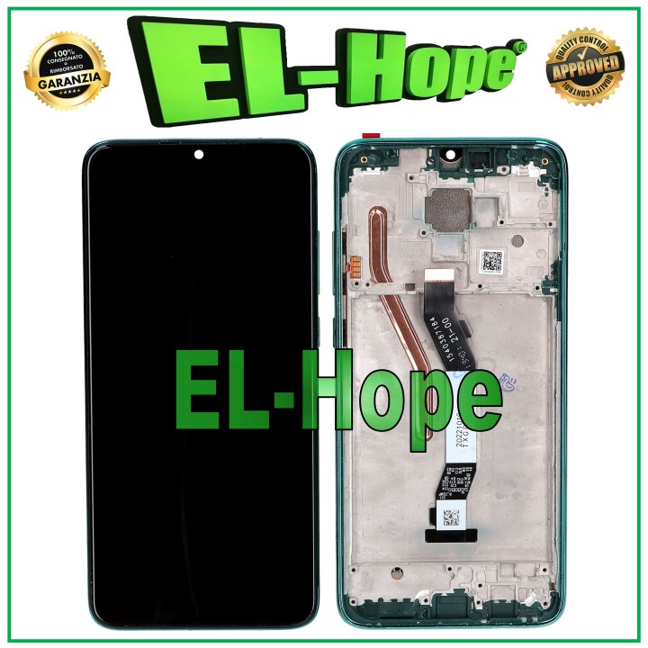 TOUCH LCD DISPLAY FRAME FOR XIAOMI REDMI NOTE 8 PRO M1906G7G GREEN GLASS