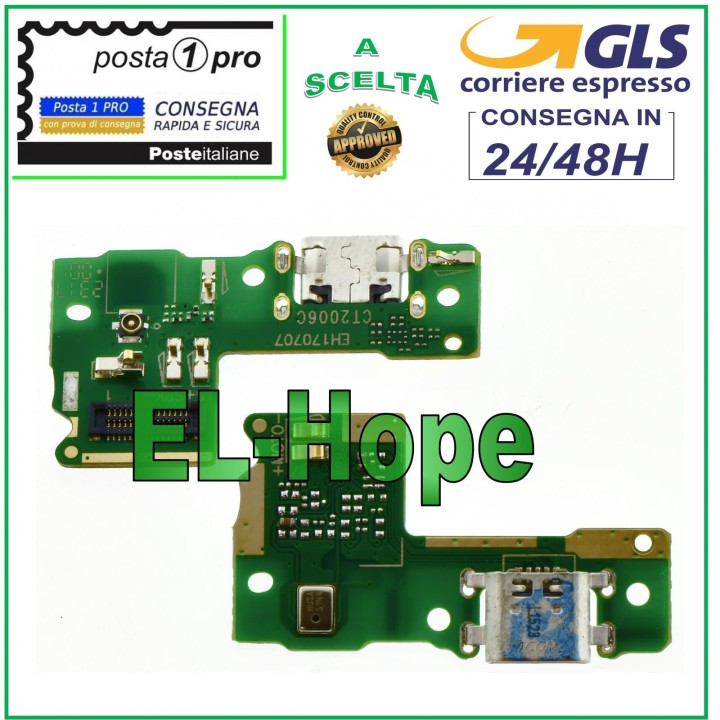 HUAWEI Y6 PRO 2017 CHARGING CONNECTOR + MICROPHONE DOCK PCB MICRO USB CHARGING