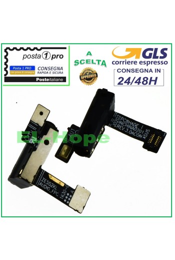 FLAT FLEX CABLE JACK AUDIO HEADPHONES ASUS ZENFONE 3 ZE520KL Z017D PLUG + MICROPHONE