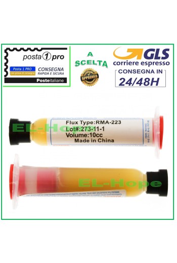 FLUX GEL PASTE AMTECH RMA-223-UV 10cc SOLDERING PCB BOARD REPAIR