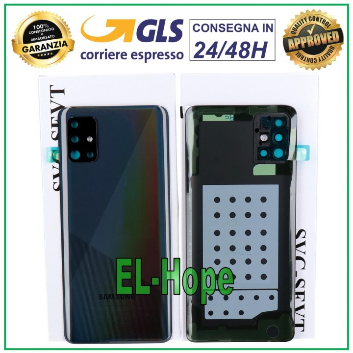 ORIGINAL SAMSUNG GALAXY A51 SM-A515 BATTERY COVER BLACK BACK COVER