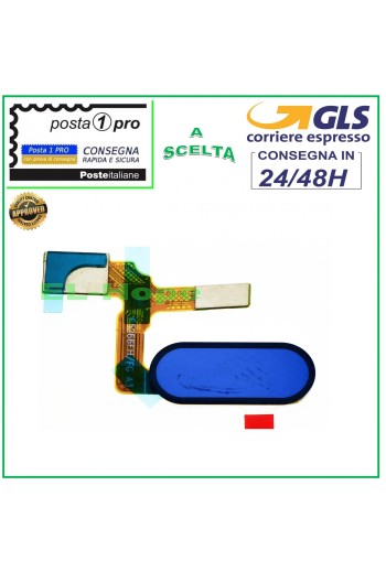 FLAT HOME BUTTON HUAWEI HONOR 9 GLORY STF-AL00 L09 BLUE IMPRONT