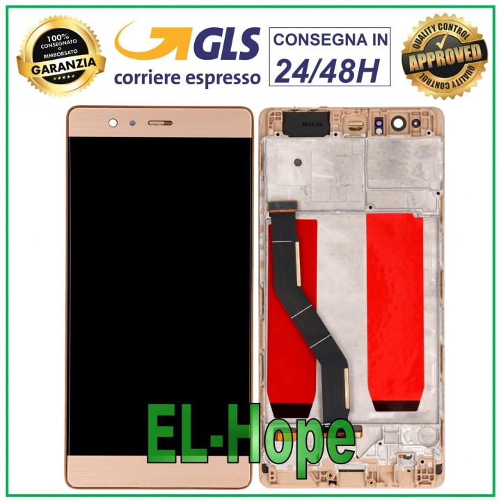 LCD DISPLAY TOUCH SCREEN FRAME FOR HUAWEI P9 PLUS VIE-L09 GOLD GLASS SCREEN