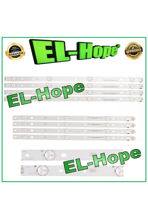 KIT 8 LED TV BARS 47 PHILIPS LB416 CL-47-D407-R-V2/4 / LB415 CL-47-D407-L-V2/4