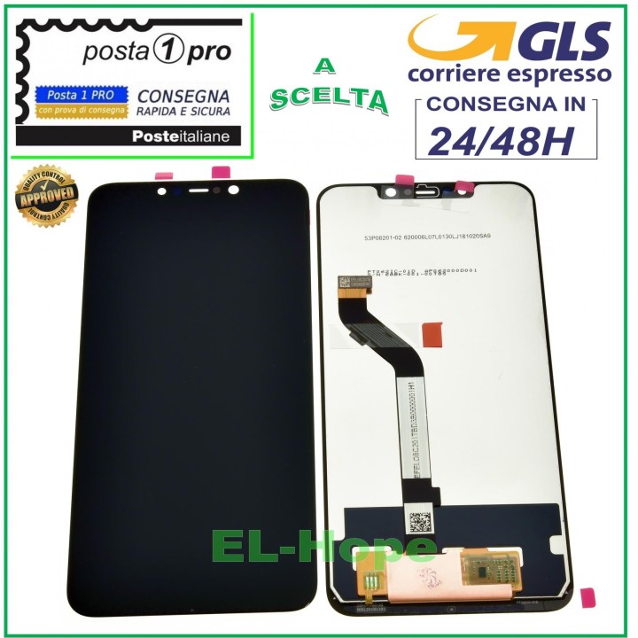 LCD DISPLAY FOR XIAOMI POCOPHONE F1 M1805E10A TOUCH SCREEN GLASS SCREEN BLACK