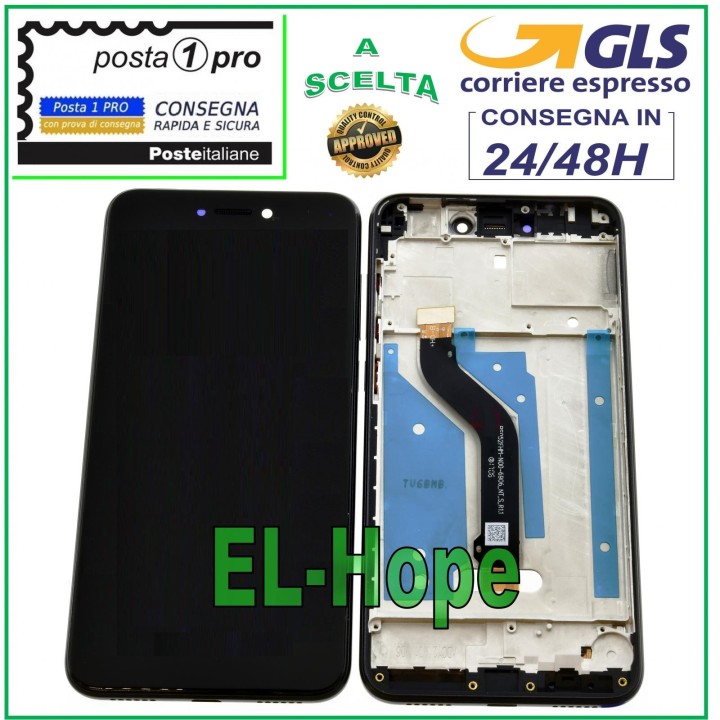LCD TOUCH SCREEN FRAME DISPLAY FOR HUAWEI P8 LITE 2017 PRA-LA1 LX1 LX3 BLACK