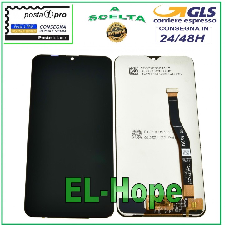 LCD DISPLAY FOR SAMSUNG GALAXY M20 SM M205 M205F TOUCH SCREEN GLASS BLACK SCREEN