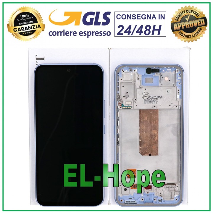 ORIGINAL TOUCH LCD DISPLAY SAMSUNG A54 5G 2023 SM-A546 PURPLE FRAME GH82-31231D
