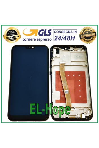 LCD DISPLAY FRAME FOR HUAWEI P20 LITE ANE-LX1 TOUCH SCREEN GLASS SCREEN BLACK