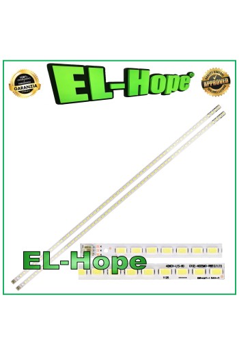 KIT OF 2 BARS 60 LED FOR 40 TV TOSHIBA SLED-2011SGS40-5630-60-H1 G1GE-400SMO-R6