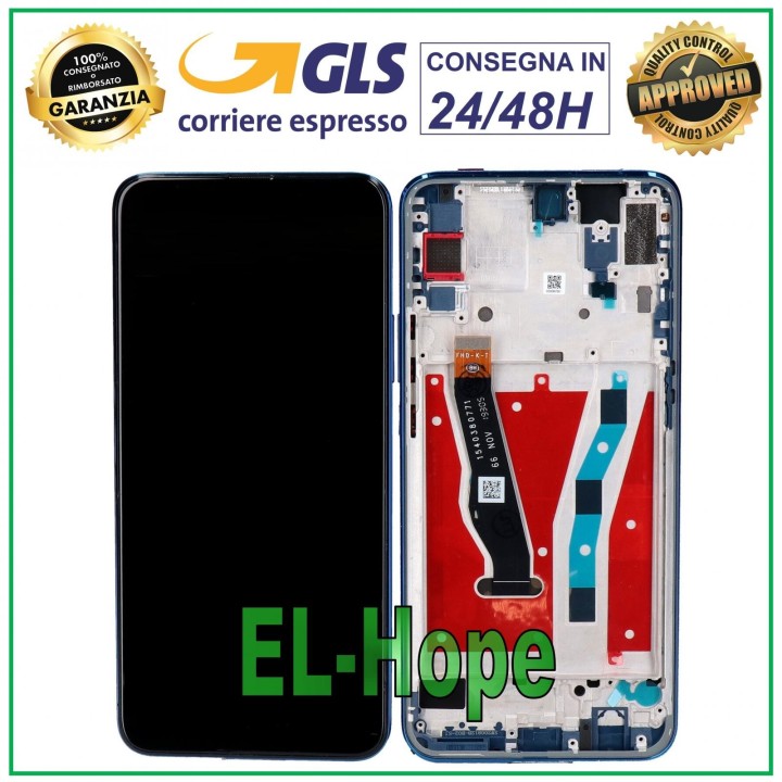 LCD DISPLAY FRAME FOR HUAWEI P SMART Z STK-LX1 STK-LX2 STK-L21 TOUCH GLASS BLUE