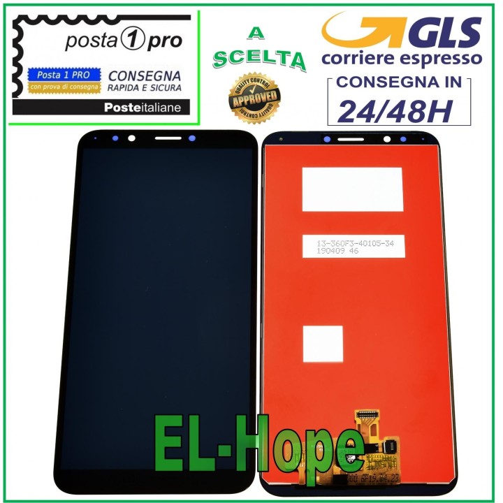 LCD DISPLAY FOR HUAWEI Y7 2018 PRIME AND PRO LDN-L01 L21 TOUCH SCREEN BLACK GLASS