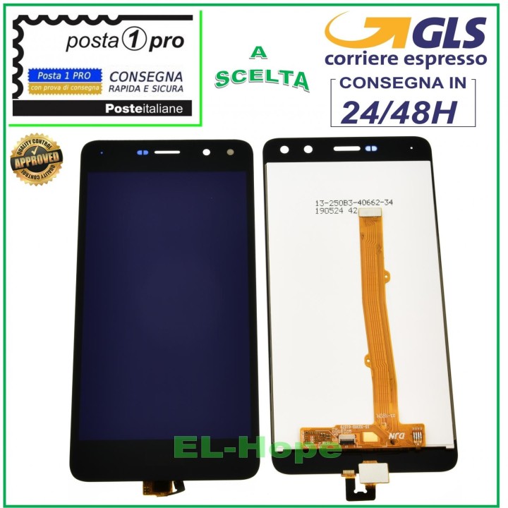 LCD DISPLAY FOR HUAWEI NOVA YOUNG Y6 2017 MYA-L11 TOUCH SCREEN BLACK GLASS