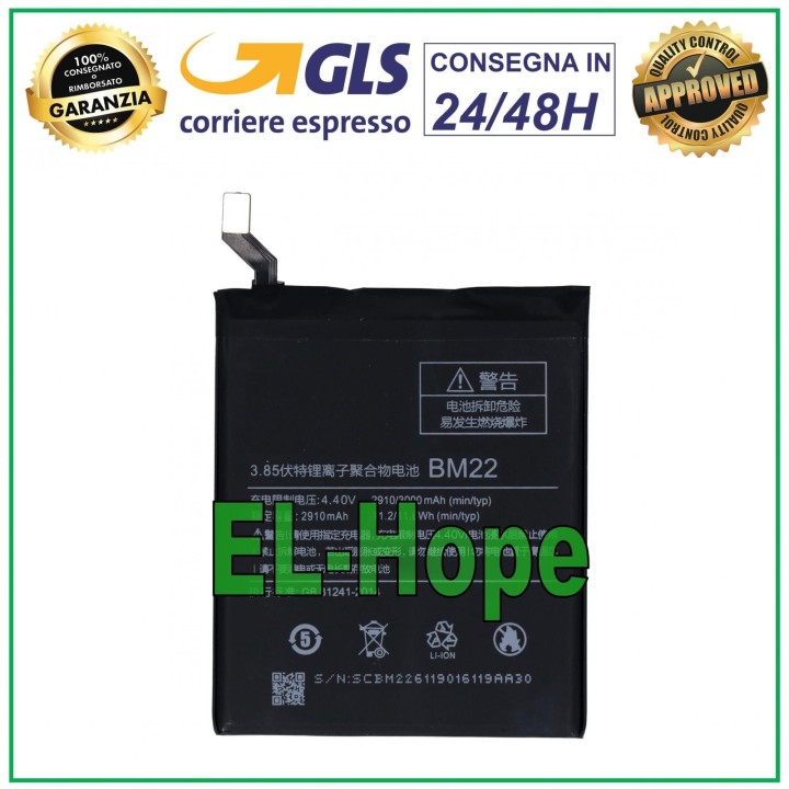 ORIGINAL EQUAL BATTERY BM22 FOR XIAOMI REDMI MI 5 MI5 3000 mAh BATTERY
