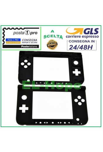 REPLACEMENT BOTTOM CASE COVER FOR NINTENDO 3DS XL HOUSING HINGE BLACK
