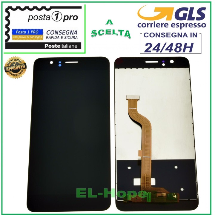 LCD DISPLAY FOR HUAWEI HONOR 8 FRD-L09 FRD-L19 TOUCH SCREEN BLACK GLASS SCREEN