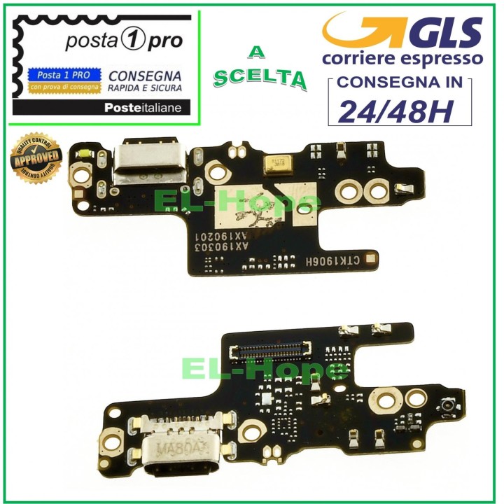 CHARGING CONNECTOR XIAOMI REDMI NOTE 7 MICROPHONE DOCK JACK PCB TYPE C CHARGING