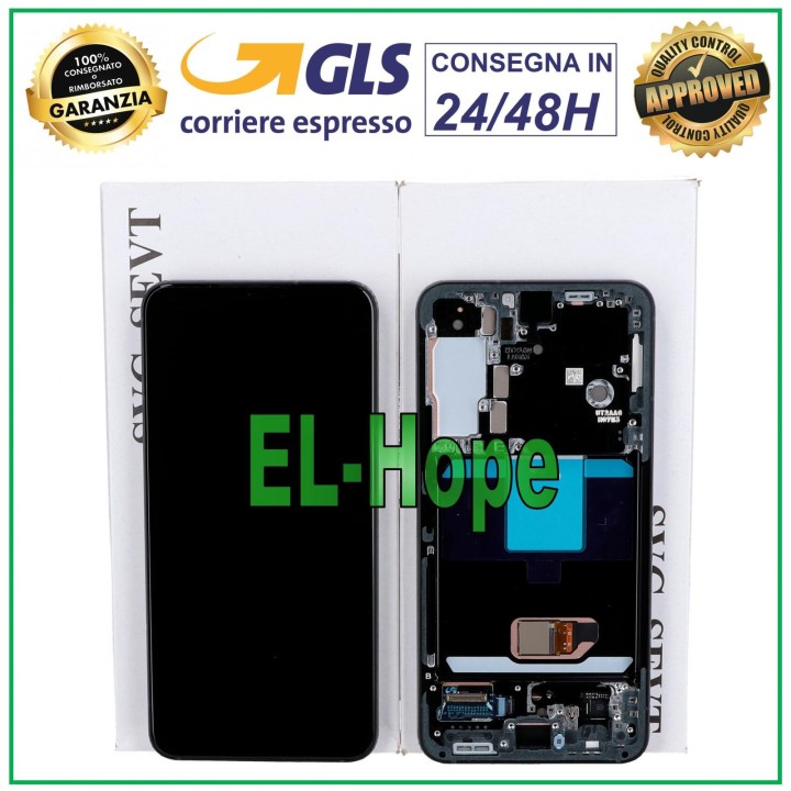 ORIGINAL LCD TOUCH DISPLAY SAMSUNG GALAXY S22 SM-S901 FRAME GRAY GH82-27520E