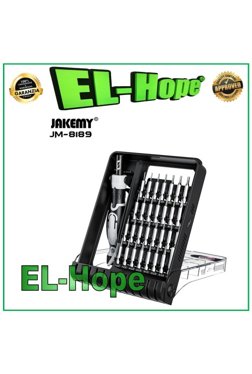 TOOL KIT JAKEMY JM-8189A SET 32 SCREWDRIVER BITS PROFESSIONAL TORX SCREWDRIVER