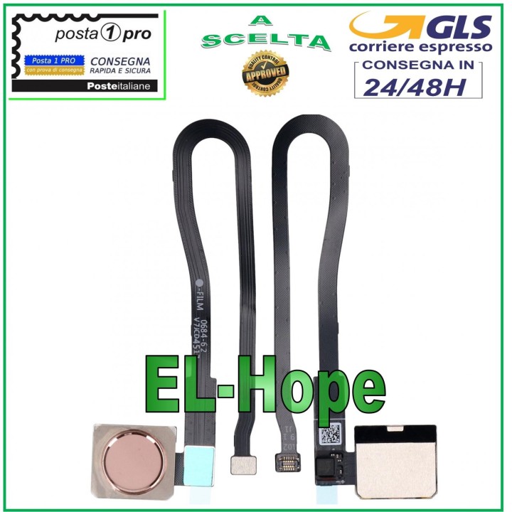 FINGERPRINT SENSOR KEY FLAT HUAWEI MATE 10 PRO BLA-L09 PINK