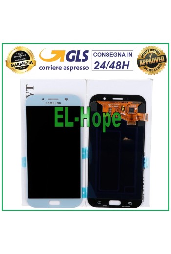 ORIGINAL LCD DISPLAY SAMSUNG GALAXY A7 2017 A720 SM-A720F DS TOUCH SCREEN BLUE