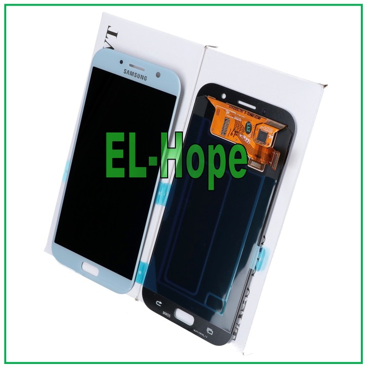 ORIGINAL DISPLAY SAMSUNG A7 2017 A720 SM-A720F DS TOUCH SCREEN BLUE GH97-19723C