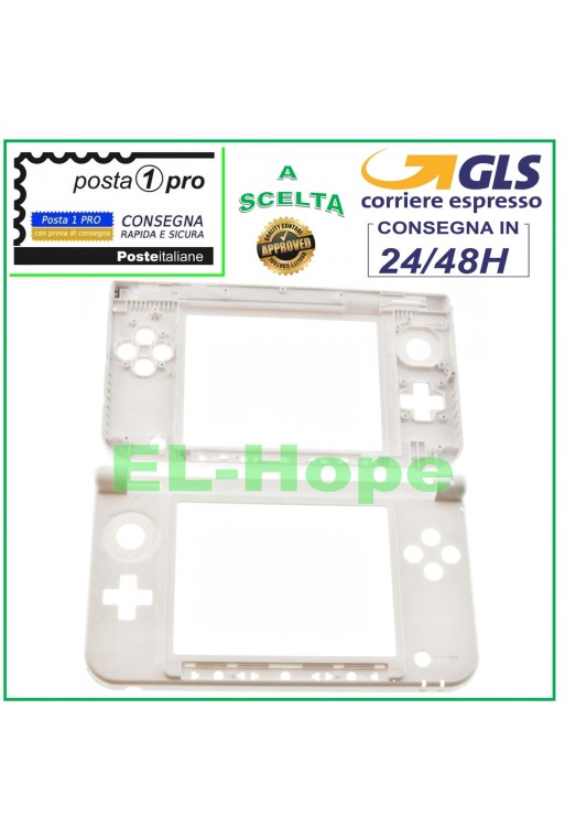 REPLACEMENT BOTTOM CASE COVER FOR NINTENDO 3DS XL HOUSING HINGE WHITE