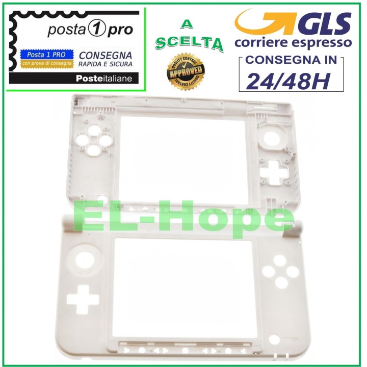 REPLACEMENT BOTTOM CASE COVER FOR NINTENDO 3DS XL HOUSING HINGE WHITE