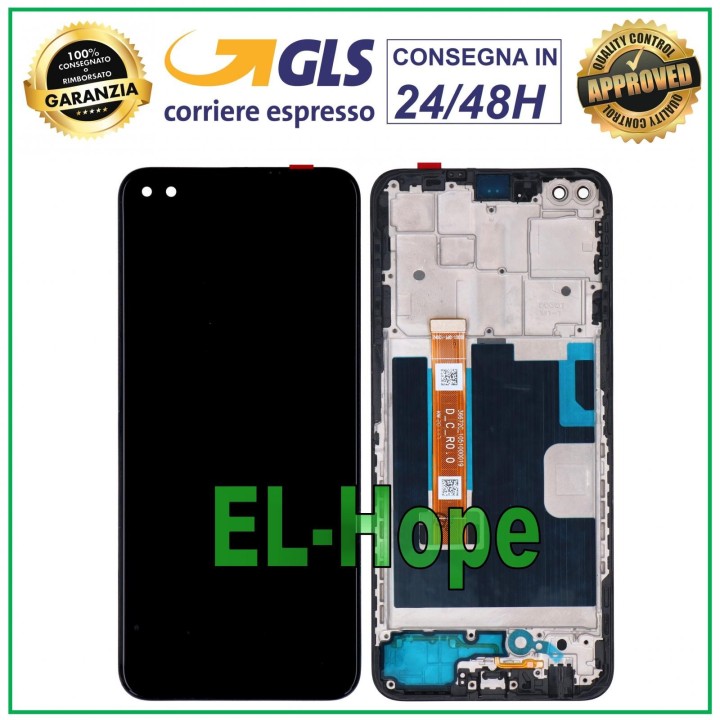 LCD DISPLAY + FRAME FOR OPPO RENO 4Z 5G CPH2065 TOUCH SCREEN GLASS SCREEN
