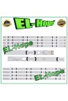KIT 8 4 LED STRIP BARS FOR 39  TV LG DRT 3.0 Rev00 LB230 TYPE A / LB231 TYPE-B