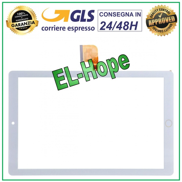 TOUCH SCREEN GLASS TABLET YESTEL X2 - DUODUOGO 10.1  ORIGINAL WHITE