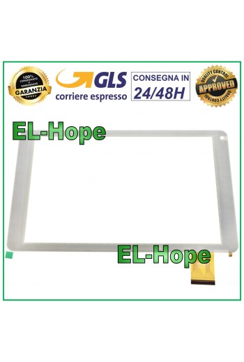 TOUCH SCREEN GLASS MEDIACOM SMARTPAD 10.1 S4 M-MP1S4A4G 1S4A4G DIGITIZER WHITE